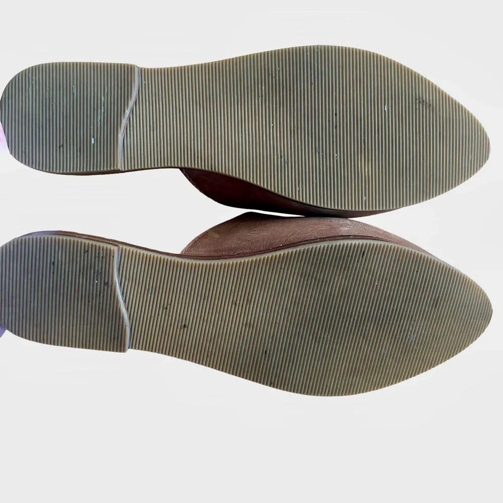 The Root Collective Brown Chestnut Leather Lilli Mules ECO Friendly Anthro Sz 9 - Picture 4 of 6